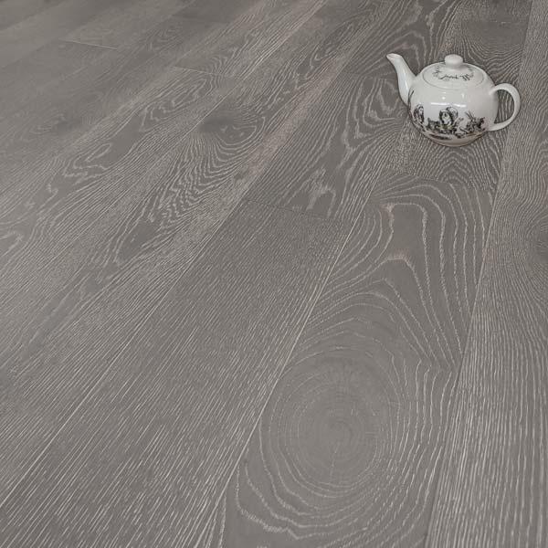 Abbey Falun 13mm Grey Oak Click Brushed Matt Lacquer Engineered Floor